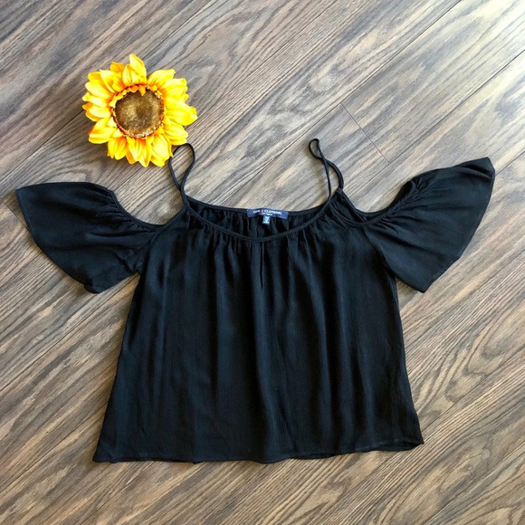 🌻5/$25🌻ONE CLOTHING Open Shoulder Top X-SMALL - Picture 3 of 7